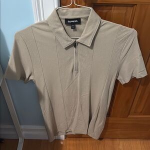 Express Light Tan Polo Shirt